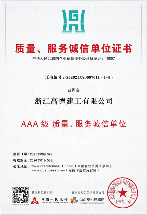 質量服務誠信單位